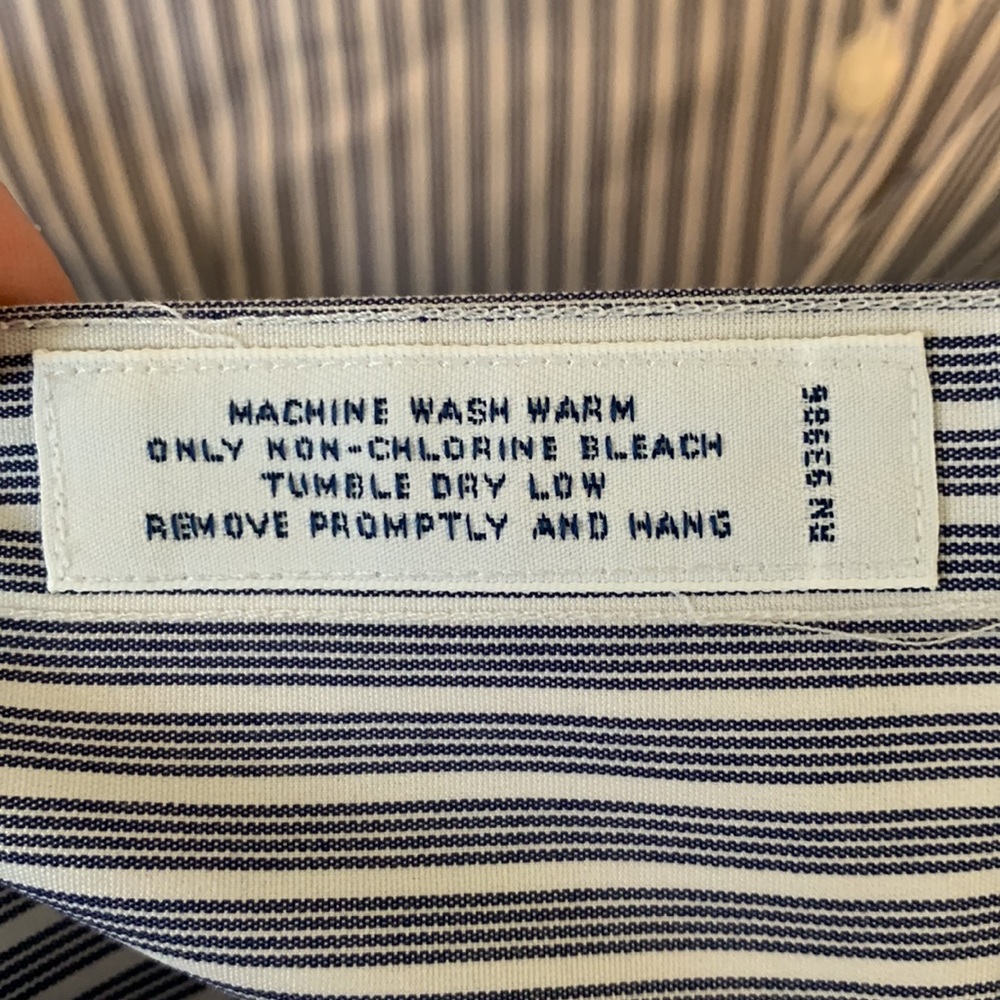 NWT Blue Stripe Brooks Brothers button down (Sz 4) - Picture 7 of 7